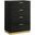 Caraway 4-drawer Bedroom Chest Black