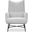 Caraway Lounge Chair Black Powder Coated Steel Base In Putty