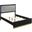 Caraway Queen Bed with LED Headboard Black and Grey