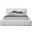 Carlin Chenille Fabric King Bed In Cream Chenille