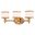 Carlisle 23 Inch 3 Light Vanity In Natural Brass
