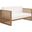 Carlsbad Teak Wood Outdoor Patio Loveseat In Natural White