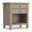 Carlton Solid Wood Bedside Table In Distressed Grey