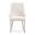 Carmela Dining Arm Chair Set of 2 In Shimmer Ivory