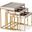Carmela Nesting Tables Set of 3 In Shimmer Ivory