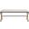 Carmelo Hemp Wrapped Bench In Black and Beige