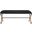 Carmelo Hemp Wrapped Bench In Black