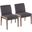 Carmen Chair Set of 2 In Grey/Natural