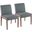 Carmen Chair Set of 2 In Grey and Natural