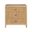 Carmen Three Drawer Nightstand In Skylark