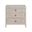 Carmen Three Drawer Nightstand In White Oak