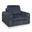 Carnon Power Gliding Chaise In Gunmetal