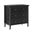 Carol 3-Drawer Nightstand In Black