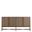 Carol Sideboard In Light Natural Blonde and Antique Bronze