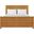 Caroline Wooden Queen Platform Bed In Oak