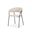 Carolyn Dining Chair  Set Of 2 In Oatmeal Fabric with Matte Black Metal