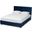 Caronia Modern And Contemporary Navy Blue Velvet Fabric Upholstered 2-Drawer Queen Size Platform Storage Bed