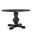 Carson 47 Inch Round Pedestal Table In Black