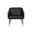 Carter Lounge Chair In Napa Black and Napa Cognac