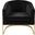 Carter Velvet Accent Chair In Black