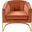 Carter Velvet Accent Chair In Cognac