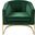 Carter Velvet Accent Chair In Green