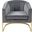 Carter Velvet Accent Chair In Grey