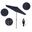Casa 7.5' Patio Umbrella with Aluminum Pole Ribs Auto Tilt Crank Lift with Olefin Fabric In Navy Blue and Bronze