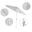 Casa 7.5' Patio Umbrella with Aluminum Pole Ribs Auto Tilt Crank Lift with Olefin Fabric In White and Matte White