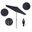 Casa 7.5' Patio Umbrella with Aluminum Pole Ribs Auto Tilt Crank Lift with Sunbrella Fabric In Spectrum Indigo and Stone Black
