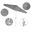 Casa 9' Patio Umbrella with Aluminum Pole Ribs Auto Tilt Crank Lift with Sunbrella Fabric In Granite and Matte White