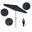 Casa 9' Patio Umbrella with Aluminum Pole Ribs Auto Tilt Crank Lift with Sunbrella Fabric In Spectrum Indigo and Bronze