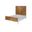 Casablanca Single Bed In Rustic Natural and White
