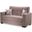Casamode Armada Brown Fabric Loveseat