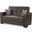 Casamode Armada Brown PU Loveseat
