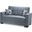 Casamode Armada Gray Fabric Loveseat
