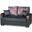 Casamode Mobimax Black PU Loveseat