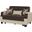 Casamode Molina Dark Brown Cream Loveseat