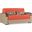 Casamode Sleep Plus Orange Loveseat Sleeper