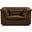 Cascade Velvet Fabric Chair In Brown