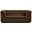 Cascade Velvet Fabric Loveseat In Brown