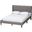 Casol Fabric Upholstered Full Platform Bed In Grey
