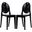 Casper Black Dining Chairs Set of 2 EEI-906-BLK