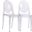 Casper Clear Dining Chairs Set of 2 EEI-906-CLR