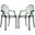 Casper Smoke Dining Arm Chairs Set of 2