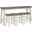 Caspian 4-Piece Pack Counter Height Set In White and Brown