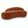 Caspian 79 Inch Chenille Fabric Upholstered Loveseat In Cognac