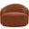 Caspian Chenille Fabric Upholstered Chair In Cognac