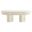 Caspian Concrete Oval Coffee Table In White