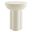 Caspian Concrete Round Side Table In White